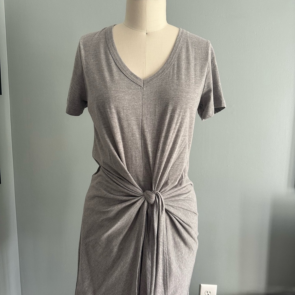 Socialite Gray Knot Front T-shirt Dress NWT from Nordstrom